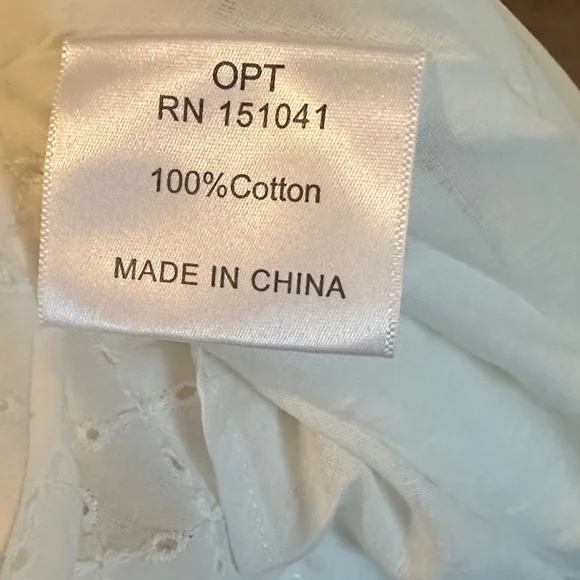 o.p.t Chic White Midi Dress with Puff Sleeves - Picture 10 of 10